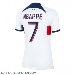 Paris Saint-Germain Kylian Mbappe #7 Borta Matchtröja Dam 2023-24 Kortärmad